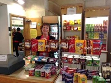 Sweet shop on Level 2 where you can purchase ice-cream, swwets and soft drinks