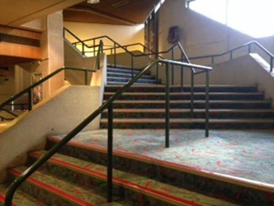 Stairs leading up to Level 4